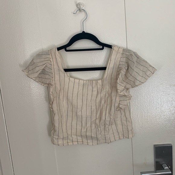 Striped Linen Top - Picture 3 of 4